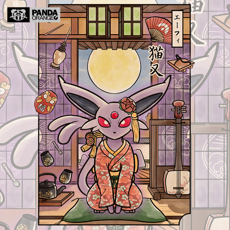 精灵宝可梦联名t恤卡通动漫画衣服太阳伊布猫又学生情侣装卫衣潮