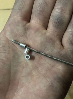 钢丝绳铝套圆孔铝套 直径1mm-10mm8字椭圆形封头铝套卡子铝管掐头