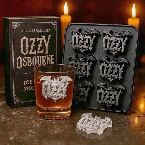 独立站新品Ozzy Osbourne Ice Cube Mold 重金属教父冰块模具托盘
