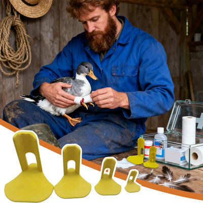 跨境新品Chicken Splint鸡夹板用于固定鸡腿栏杆多功能鸟类助行器