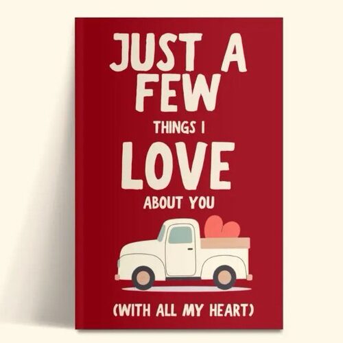 新品 我爱你的几件事记事本 Just a Few Things I Love About You