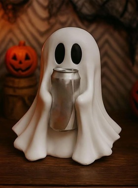 跨境新款 Cute ghost drink holder可爱的鬼魂饮料架有趣节日装饰