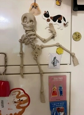 亚马逊新品Poseable Skeleton Fridge Magnet 3D迷你骨架冰箱磁铁