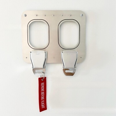 独立站新款Aviation Style Key Holder 航空风壁挂钥匙扣挂钩装饰