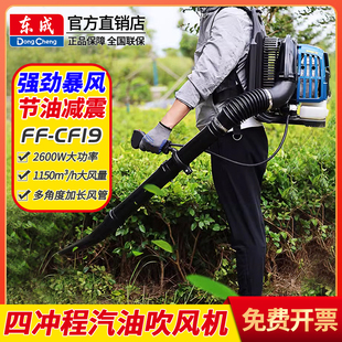 东成汽油吹风机FF 二冲程吹雪机灭火器马路吹尘暴风机 CF20背负式