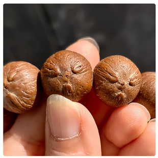 天然紫金鼠手串原皮大尺寸高货籽正圆招财鼠链文玩菩提子佛珠男女