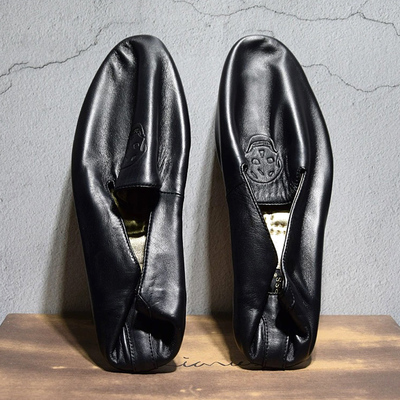 头层牛皮男士软底懒人舒适豆豆鞋