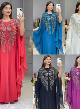 Wholesale Casual African Women Dress Designs穆斯林女长连衣裙