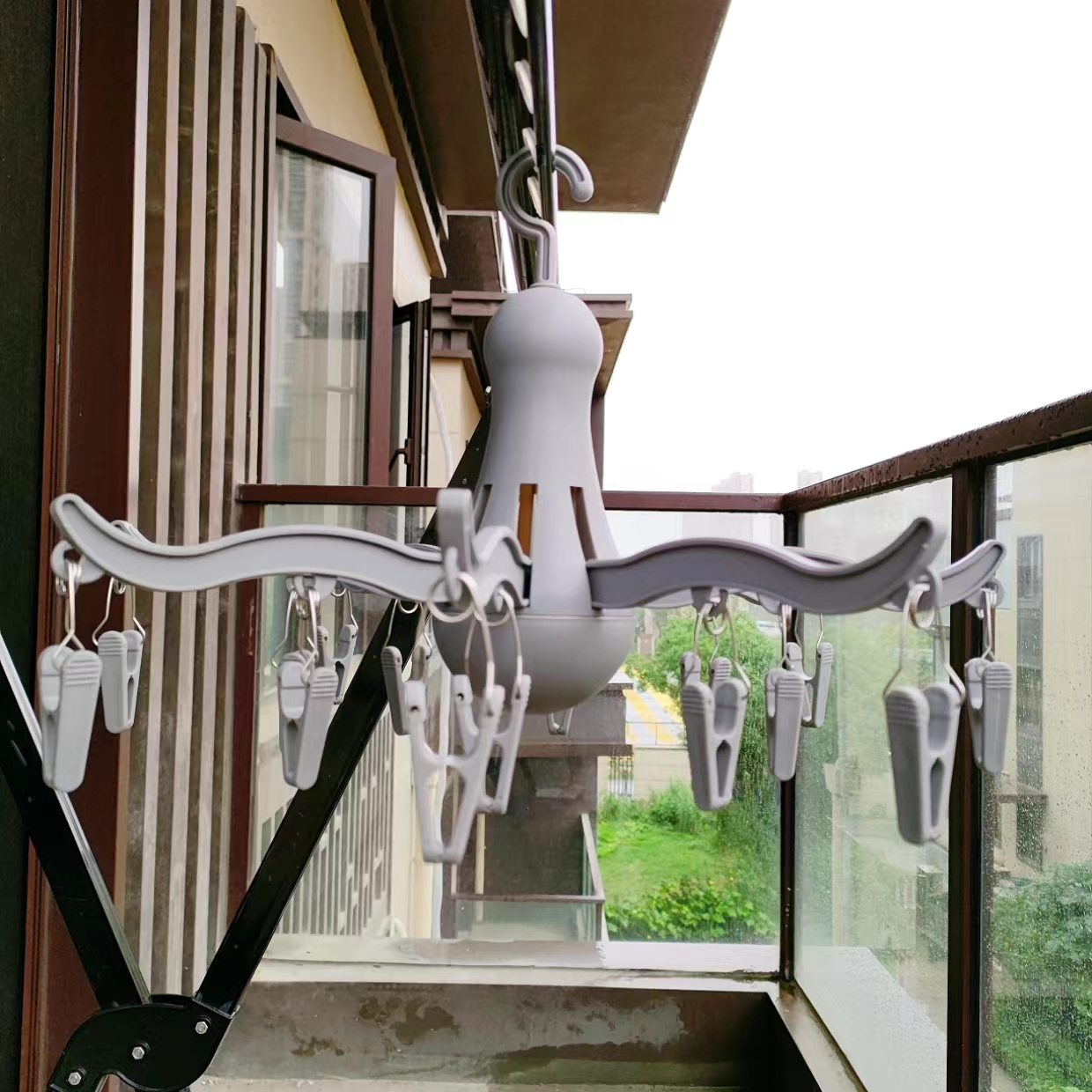 多功能衣架内衣袜子防风