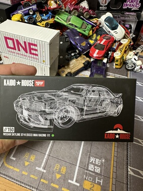 Kaido House+MINIGT 1:64 Nissan GTR R33 绿色 合金车模
