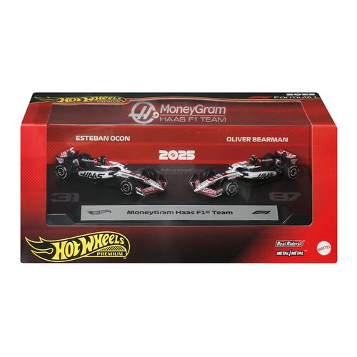 风火轮 hotwheels 合金车模 2025 F1方程式 哈斯车队 双车套装