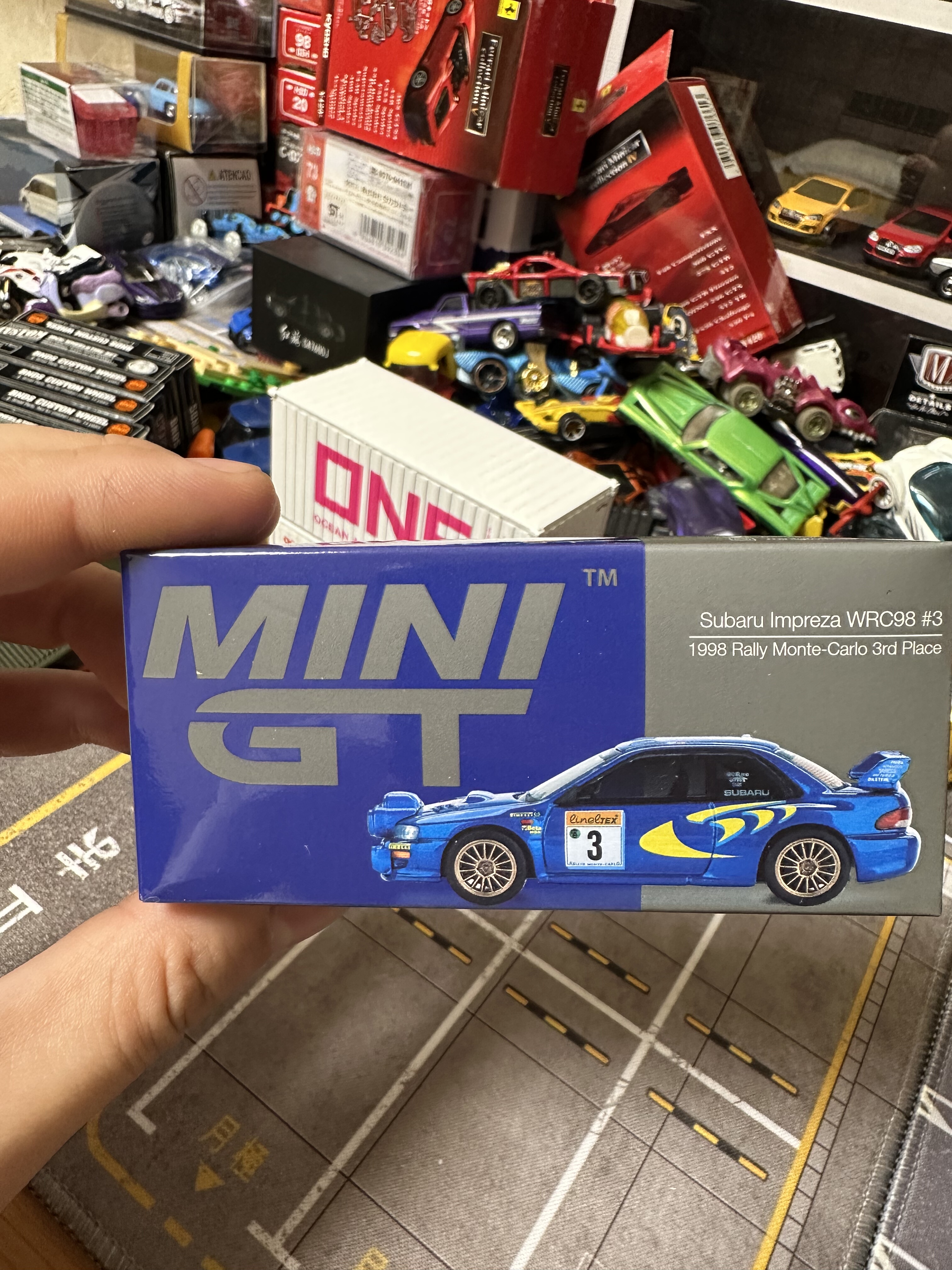 MINIGT 斯巴鲁Impreza翼豹 WRC 1998 MGT975  合金车模