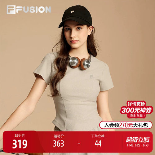 FILAFUSION斐乐女子短袖T