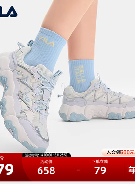 FILA 斐乐官方女鞋FLUID 6复古运动鞋2025夏新款猫爪鞋6代休闲鞋