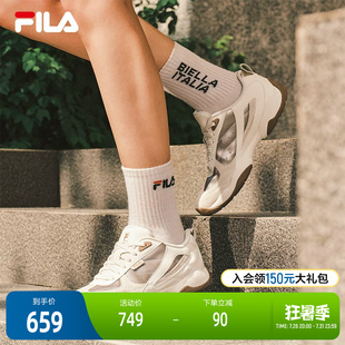FILA 斐乐官方女鞋FOUNTAIN摩登运动鞋2025秋季新款飞泉鞋薄底鞋