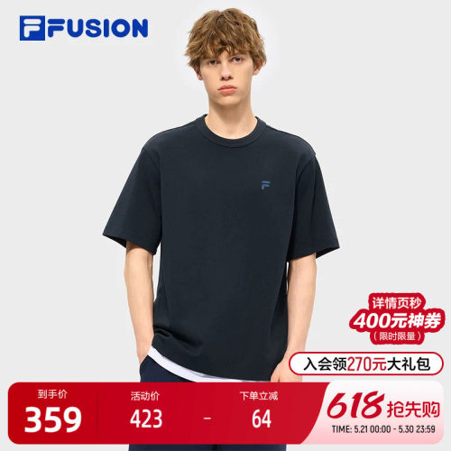 FILAFUSION斐乐男子短袖T