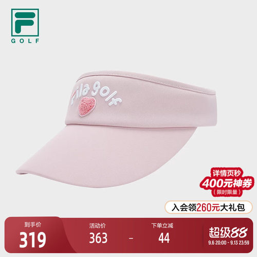 FILA 斐乐官方女帽空顶帽2025冬季新款高尔夫运动帽遮阳帽鸭舌帽