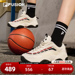 FUSION斐乐潮牌女鞋 运动鞋 FIRE复古篮球鞋 火焰鞋 2025秋新款 FILA