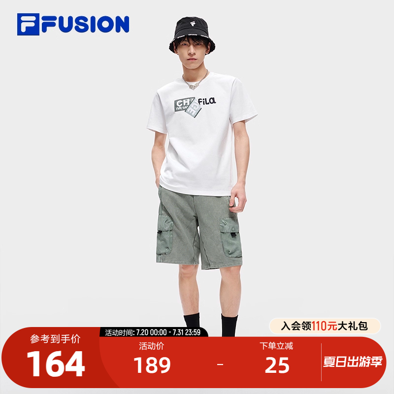 FILAFUSION斐乐男士短袖T