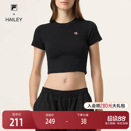 FILA斐乐女士运动短袖T