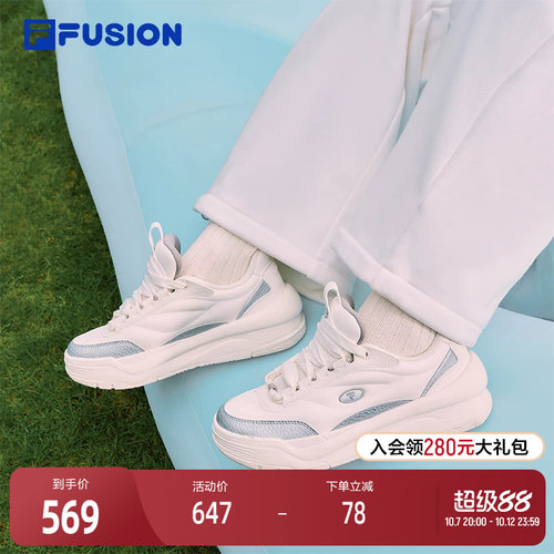 FILA FUSION斐乐潮牌PENGPENG女鞋JOURNEY 生活鞋2025冬新款板鞋