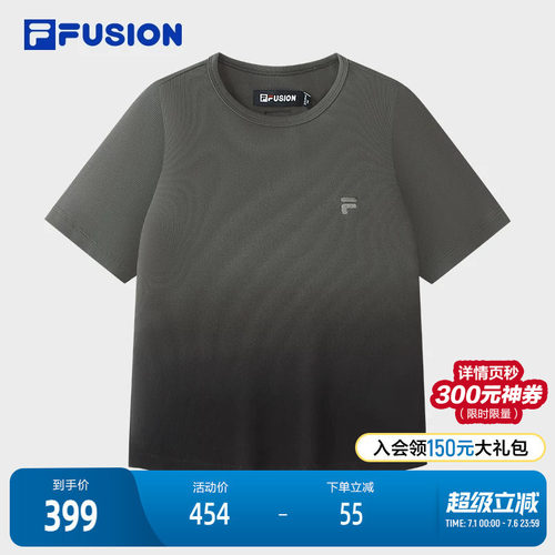 FILAFUSION斐乐潮牌针织短袖衫
