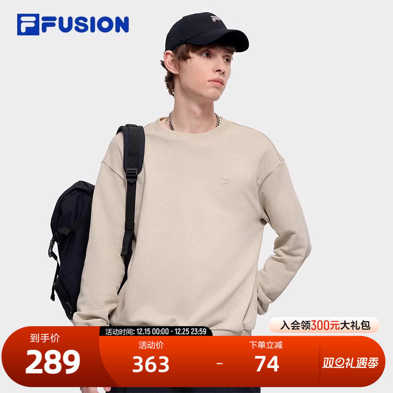 FILAFUSION斐乐情侣套头卫衣