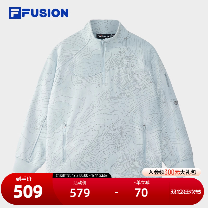 FILAFUSION斐乐女针织长袖上衣