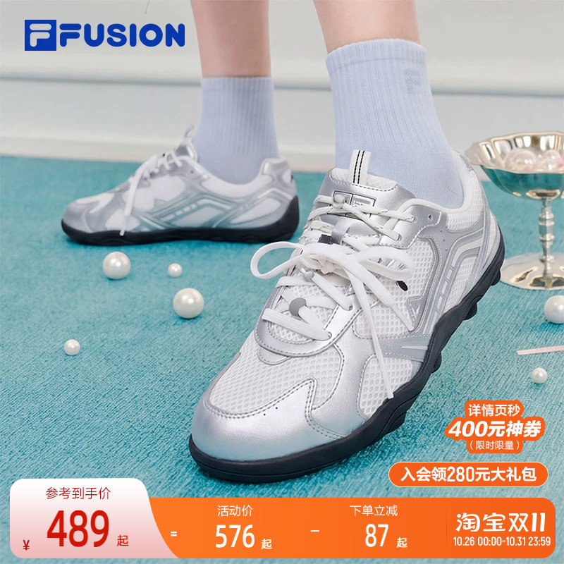 FLORA丨FILA FUSION斐乐德训鞋韩系芭蕾鞋夏季网面透气新款女鞋子