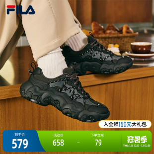 FILA 斐乐官方女鞋FLUID 6复古运动鞋2025冬季新款猫爪6代休闲鞋