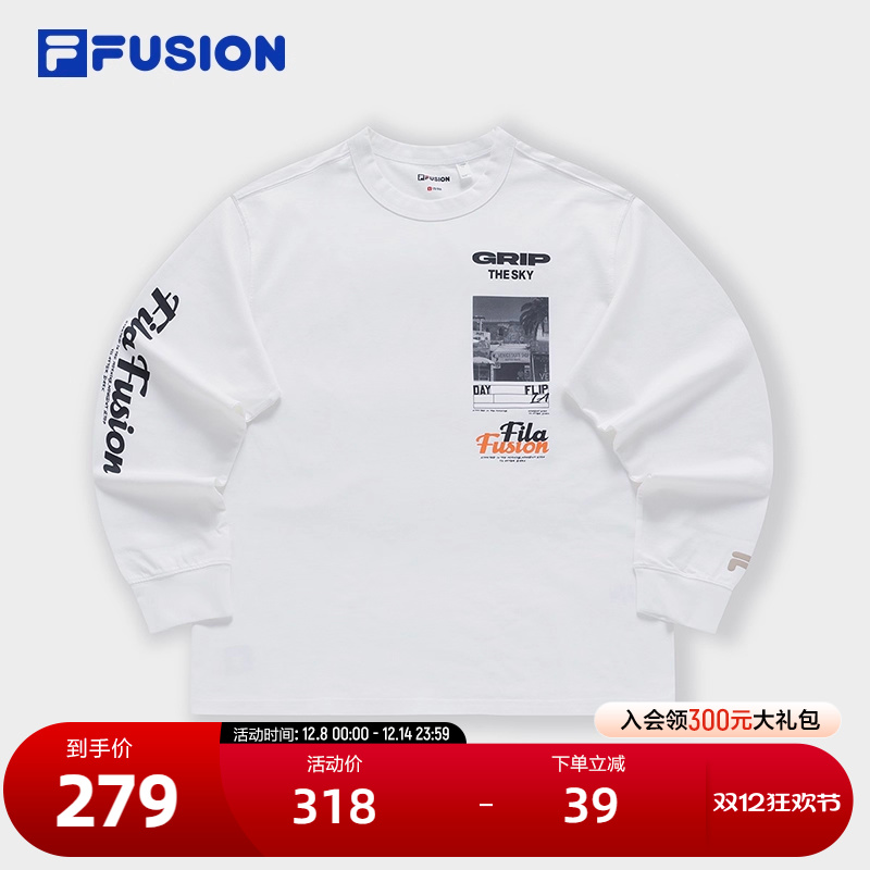 FILAFUSION斐乐男子长袖T
