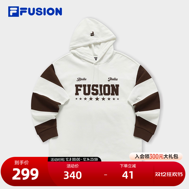 FILAFUSION斐乐针织连帽上衣