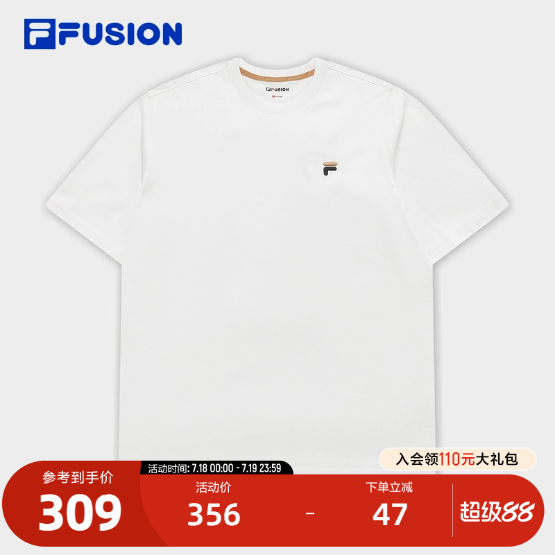 FILAFUSION斐乐针织短袖衫男士