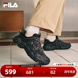 WE2025冬季 新款 FILA 休闲鞋 FLUID 猫爪6代加绒时尚 斐乐官方男鞋