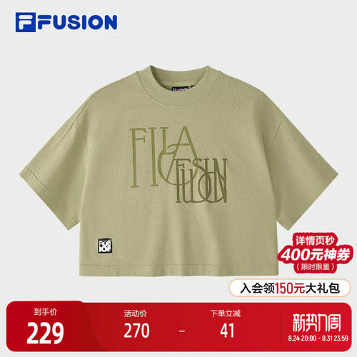 FILAFUSION斐乐女子短袖T