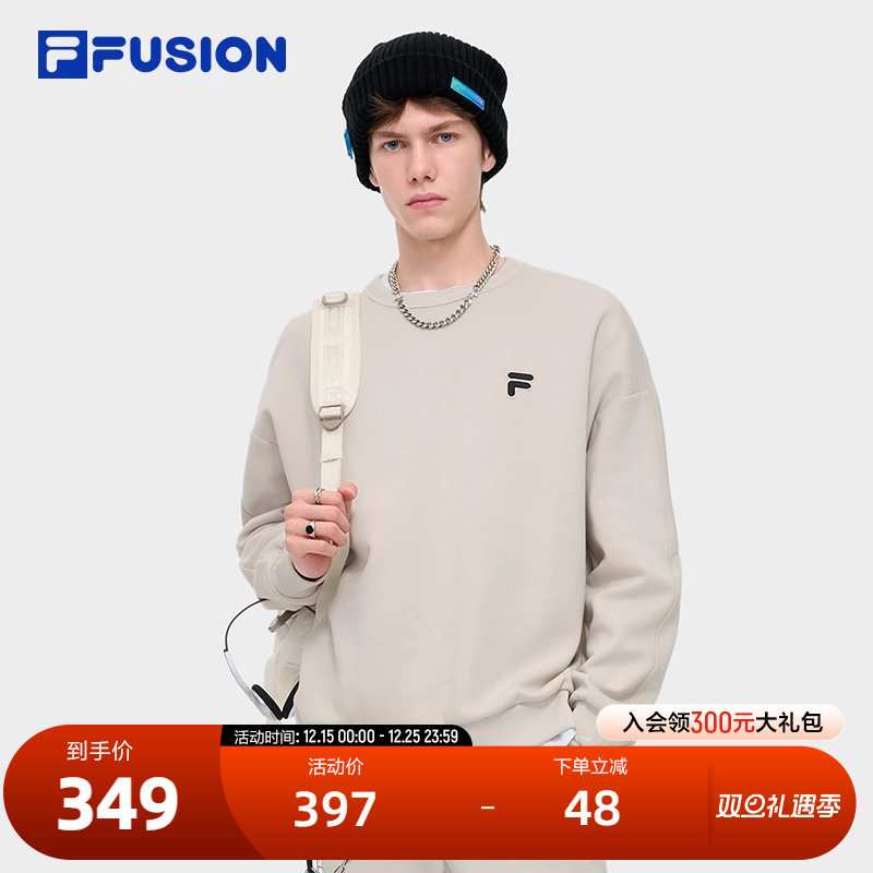 FILAFUSION斐乐情侣套头卫衣