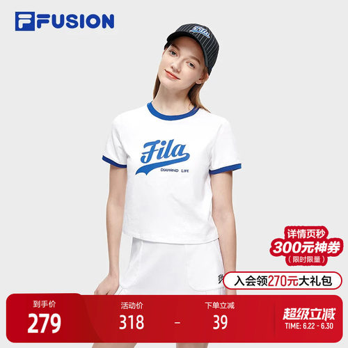 FILAFUSION斐乐女子短袖T