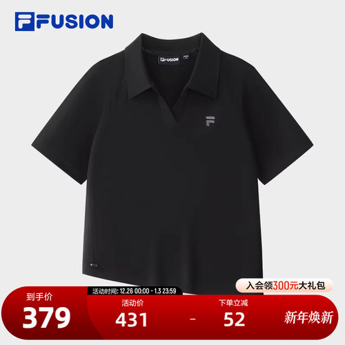 FILAFUSION斐乐女士针织短袖衫