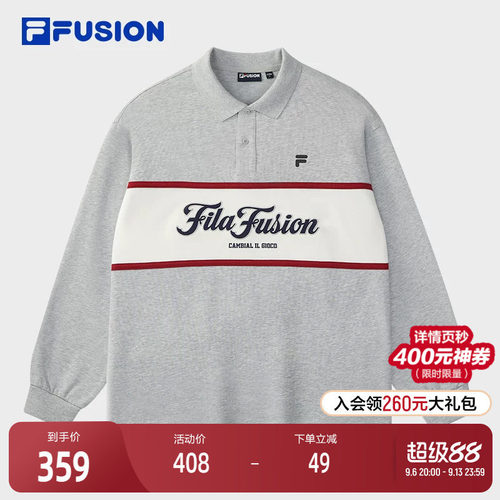 FILAFUSION斐乐情侣长袖POLO