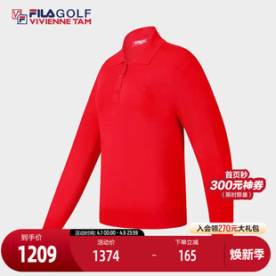 FILA 2026春季 新款 高尔夫运动POLO领套头毛衣 斐乐官方女子编织衫