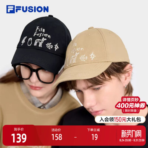 FILAFUSION斐乐情侣棒球帽