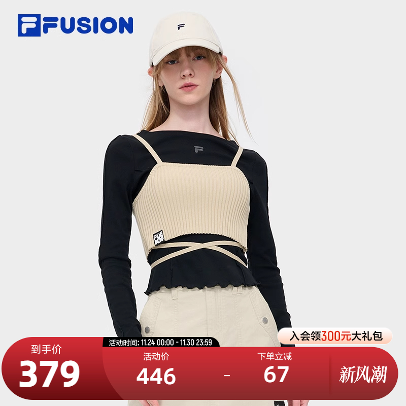 FILAFUSION斐乐女子长袖T