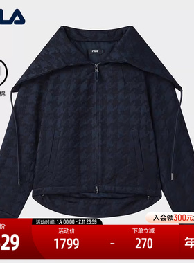 FILA Emerald斐乐女士棉服2025春新款时尚休闲宽松保暖大领子外套
