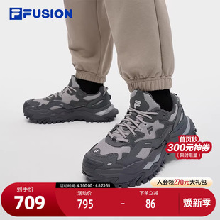 老爹鞋 FILA 硬糖鞋 2025秋新款 FUSION斐乐潮牌男鞋 BIANCO厚底潮鞋