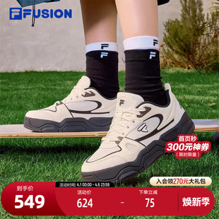 酷板鞋 FILA 3代 2025夏新款 III滑板生活鞋 FUSION斐乐潮牌女鞋 BANK