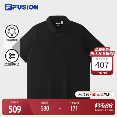 FILAFUSION斐乐潮牌短袖POLO衫