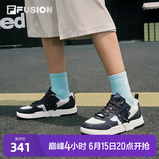 FILA FUSION斐乐潮牌女鞋GEOMETRY滑板生活鞋2025秋季新款几何鞋