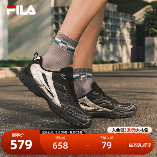 FILA 斐乐官方男鞋FOUNTAIN摩登运动鞋2025秋季新款飞泉鞋薄底鞋