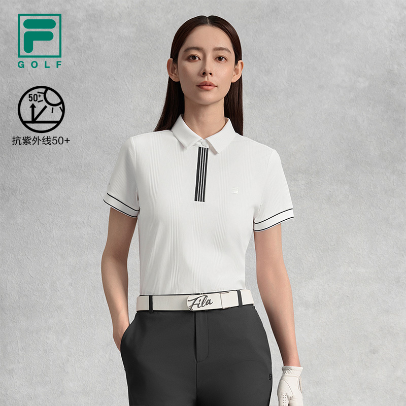 FILA斐乐针织短袖POLO衫