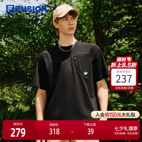 FILAFUSION斐乐男子短袖T